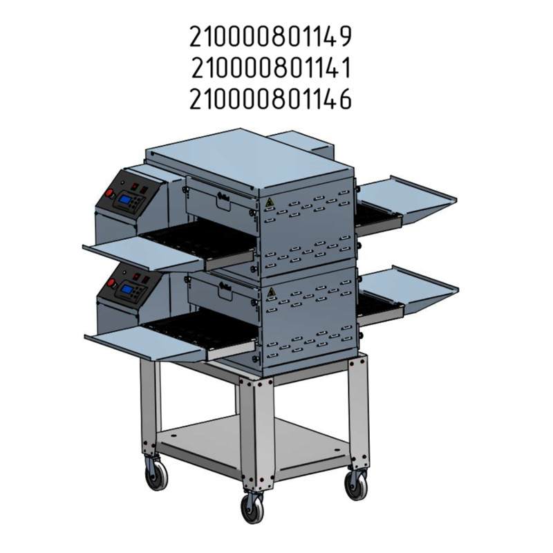 Конвейерная печь для пиццы Abat ПЭК-400