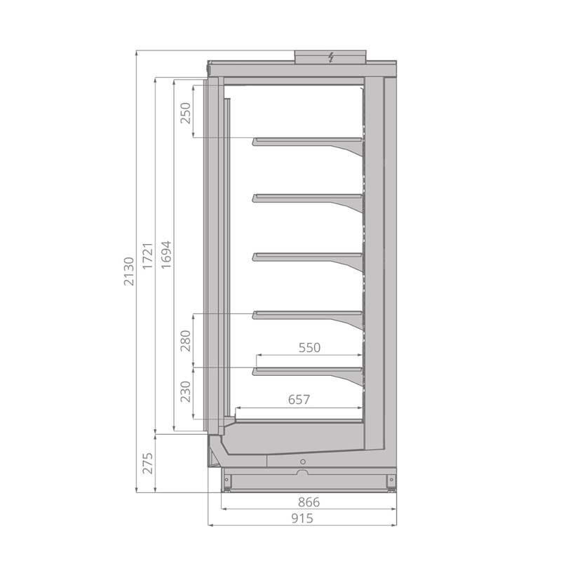 Морозильный шкаф Brandford Odissey Compact 125