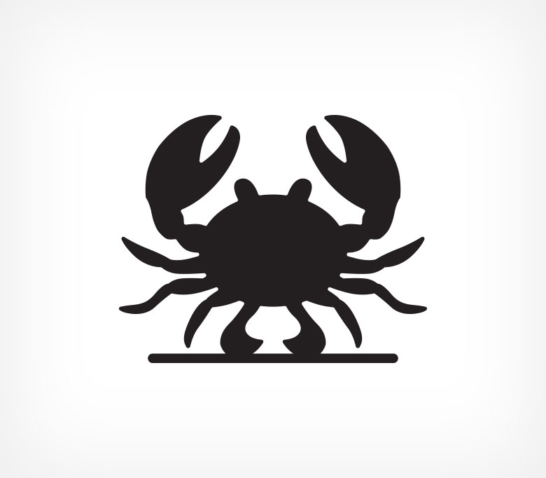 Меловая табличка "Краб" BB CRAB