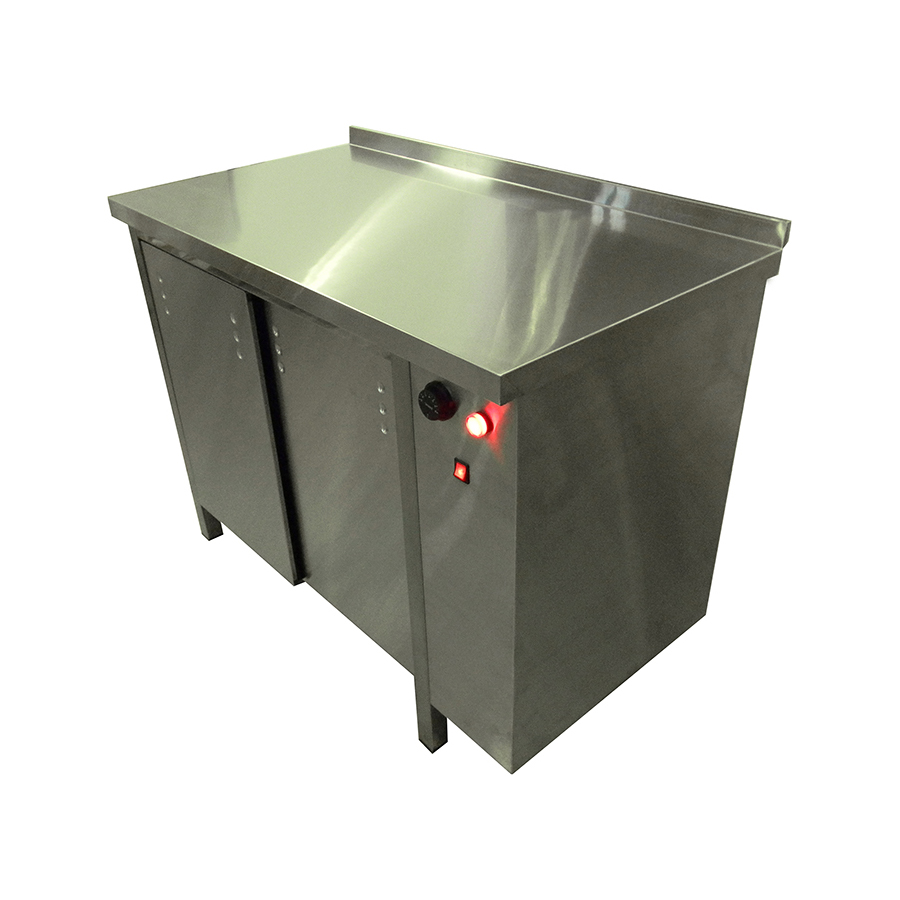 Стол-тумба ПРОФИ тепловой с бортом ЦМИ 1100x600x870