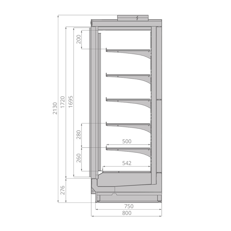 Морозильный шкаф Brandford Odissey Slim 375