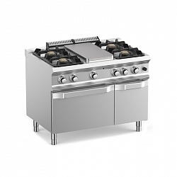 картинка Плита со сплошной поверхностью газовая 700 серии Apach Chef Line GLRSTG117R4FGP