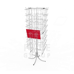 картинка Стойка для газет 4 стороны 32 ячейки