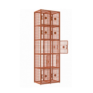 картинка Шкаф сумочный сетчатый Нордика 445х360 мм, h 2250 мм (Отдельно стоящий) Цинк